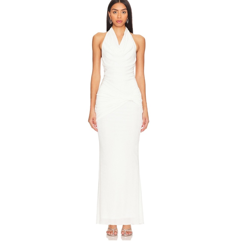 Superdown Elegant White Maxi Dress